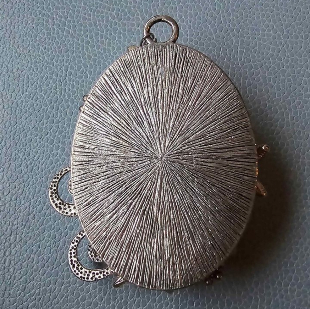 Handcrafted Unique Large Silver Tone Sealife Pend… - image 3